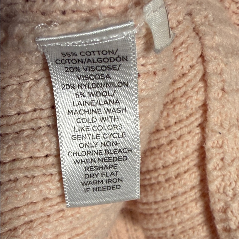 LOFT Women's Pink Textured Sweater - Picture 6 of 9